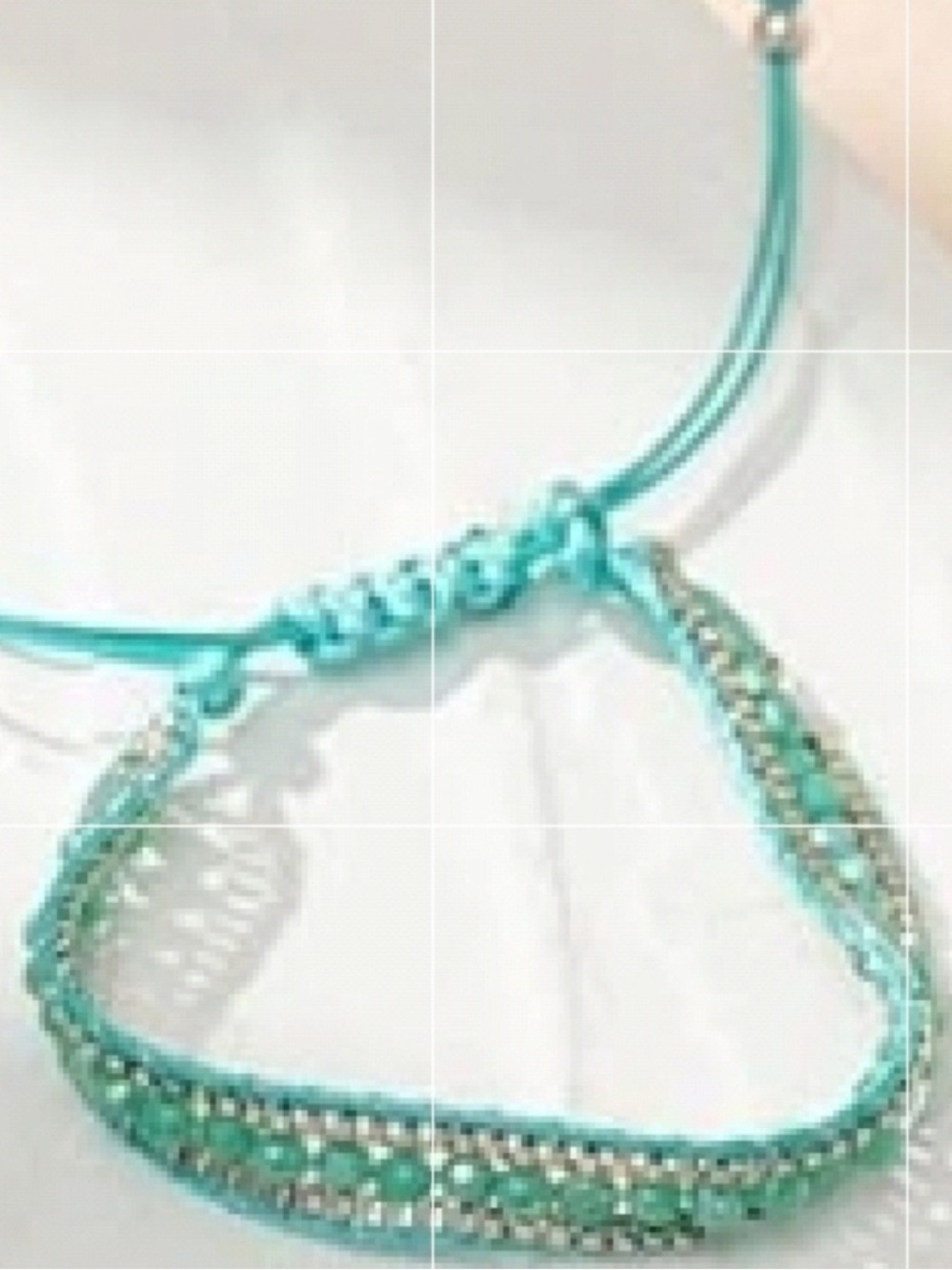 Boho Macrame Bracelet Hancrafted L 6.3" Wt 5gm Adjustable tie NEW